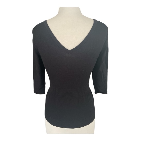 White House Black Market Elegant Black Top - Picture 2 of 6